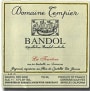 Domaine Tempier Bandol La Tourtine Rouge 2006 Front Label