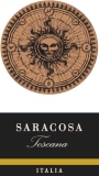 Saracosa Toscana Rosso 2015 Front Label