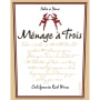 Menage a Trois Red Blend 2008 Front Label