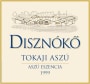 Disznoko Tokaji Aszu Eszencia 1999 Front Label