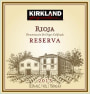 Kirkland Signature Rioja Reserva 2013 Front Label