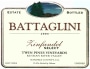 Battaglini Estate Winery Twin Pines Vineyards Select Zinfandel 2004 Front Label