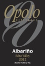 Opolo Edna Valley Albarino 2012 Front Label
