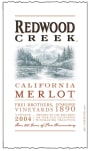 Redwood Creek Merlot 2004  Front Label