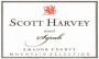 Scott Harvey Mountain Selection Syrah 2005 Front Label