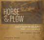 Horse & Plow Winery Preston Vineyards Sauvignon Blanc 2014  Front Label