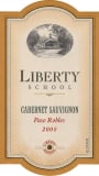 Liberty School Cabernet Sauvignon 2008  Front Label
