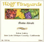 Wolff Vineyards Petite Sirah 2012 Front Label