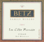 Betz Family Winery La Cote Rousse Syrah 2001 Front Label