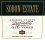 Sobon Estate Old Vines Zinfandel 2011  Front Label