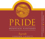 Pride Mountain Vineyards Syrah 2015 Front Label