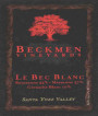 Beckmen Le Bec Blanc 2008 Front Label