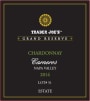 Trader Joe's Carneros Grand Reserve Estate Chardonnay Lot #51 2014 Front Label