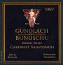 Gundlach Bundschu Rhinefarm Vineyard Cabernet Sauvignon 1997 Front Label