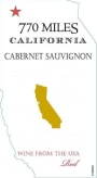 770 Miles Cabernet Sauvignon 2016  Front Label
