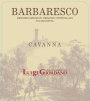 Luigi Giordano Barbaresco Cavana 2013  Front Label