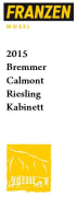 Weingut Franzen Bremmer Calmont Riesling Kabinett 2015 Front Label