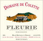 Domaine de Colette Fleurie 2015 Front Label