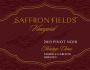 Saffron Fields Vineyard Heritage Clones Pinot Noir 2013  Front Label