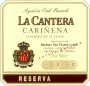Bodegas San Valero Carinena La Cantera Reserva 2009 Front Label