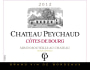 Chateau Peychaud Cotes de Bourg 2012 Front Label