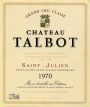 Chateau Talbot Saint-Julien 1970 Front Label