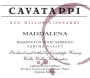 Cavatappi Red Willow Vineyard Maddalena 2009 Front Label