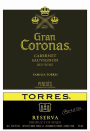 Familia Torres Gran Coronas Reserva Cabernet Sauvignon 2011  Front Label