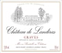 Chateau de Landiras  2012 Front Label