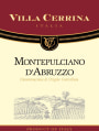 Villa Cerrina Montepulciano d'Abruzzo 2016  Front Label