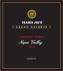 Trader Joe's Napa Valley Grand Reserve Cabernet Franc Lot#73 2013 Front Label