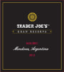 Trader Joe's Mendoza Gran Reserva Malbec 2012 Front Label