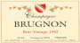 Champagne Brugnon Brut 1992 Front Label