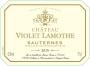 Chateau Violet Lamothe  2015 Front Label