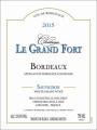 Chateau le Grand Fort Blanc 2015 Front Label