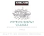 Kirkland Signature Cotes du Rhone Villages 2014 Front Label