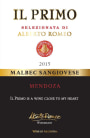 Alberto Romeo  Il Primo Malbec Sangiovese 2015  Front Label