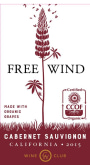 Wine Club Free Wind 2015  Front Label