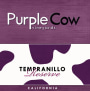 Purple Cow Vineyards Reserve Tempranillo 2013 Front Label