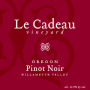Le Cadeau Vineyard Red Label Pinot Noir 2015 Front Label
