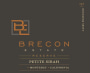 Brecon Estate Reserve Petite Sirah 2015  Front Label