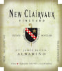New Clairvaux Vineyard St  James Block Albarino 2016  Front Label