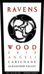Ravenswood Angeli Carignan 2012  Front Label