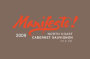 Manifesto Wines Cabernet Sauvignon 2009 Front Label