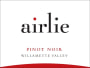 Airlie Pinot Noir 2013  Front Label