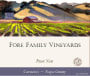 Fore Family Vineyards Pinot Noir 2008 Front Label