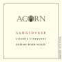 ACORN Winery Alegria Sangiovese 2014 Front Label