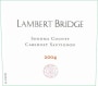 Lambert Bridge Lambert Bridge Cabernet Sauvignon 2004 Front Label