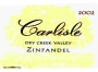 Carlisle Dry Creek Valley Zinfandel 2002 Front Label