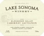 Lake Sonoma Winery Alexander Valley Cabernet Sauvignon 2014 Front Label